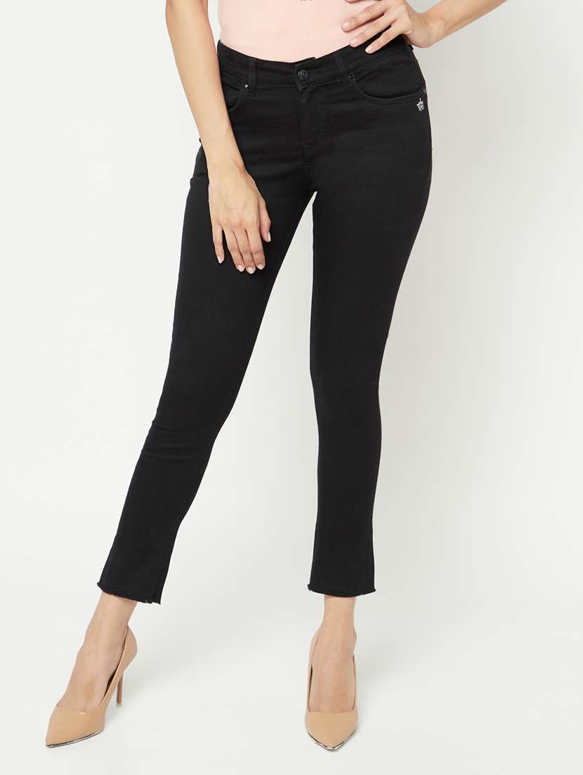 women's plain slim fit jeans