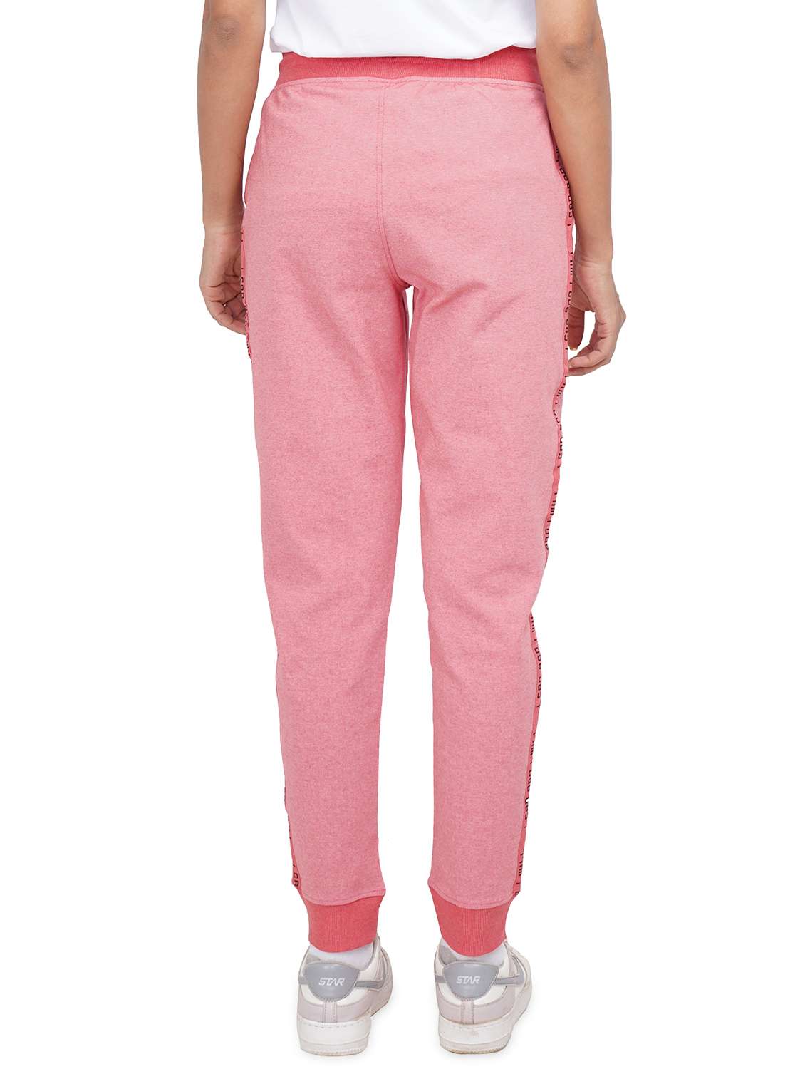 pink solid mid rise jogger - 19995331 - Standard Image - 2