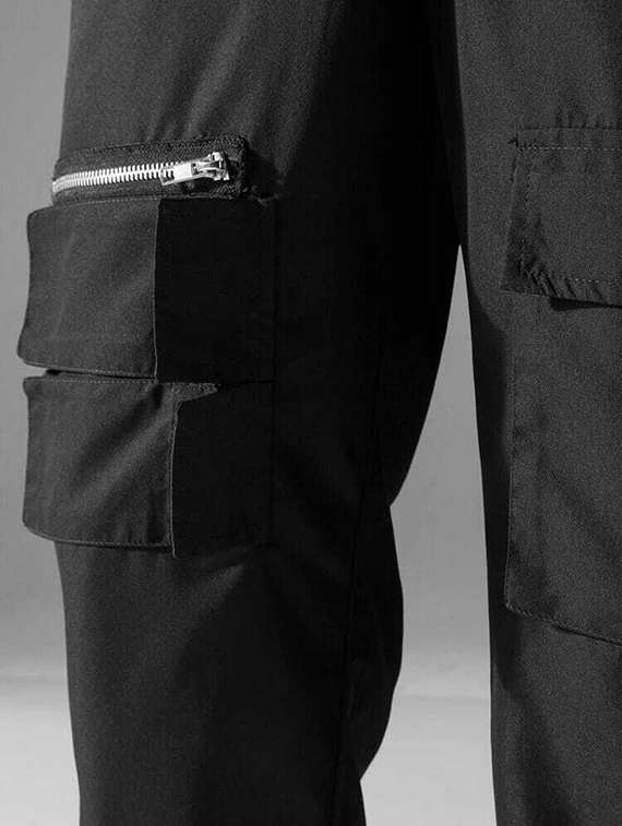 black cotton blend joggers - 19995355 -  Standard Image - 2