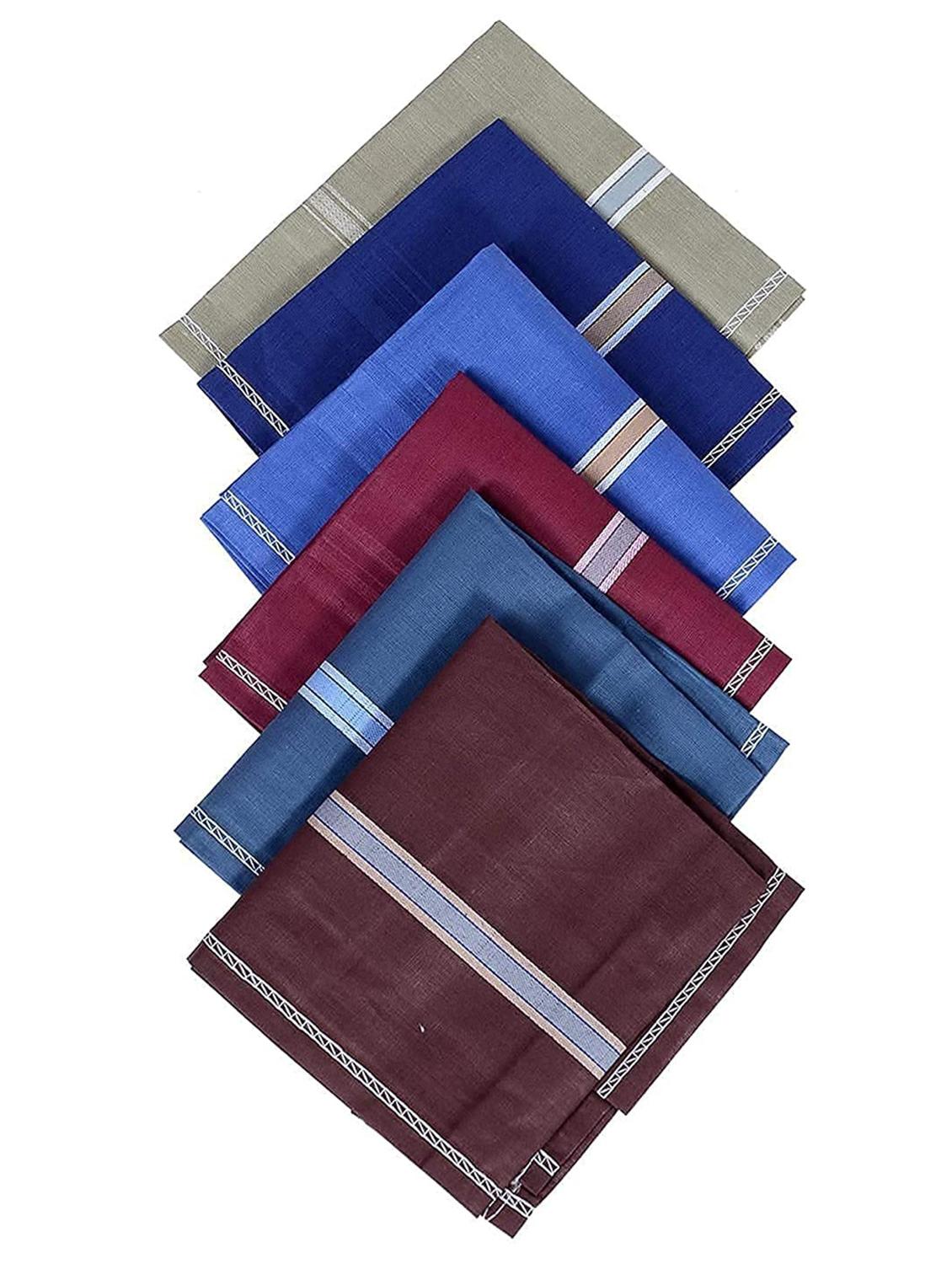 dark colour assorted 100% cotton handkerchief - 19995784 - Standard Image - 2