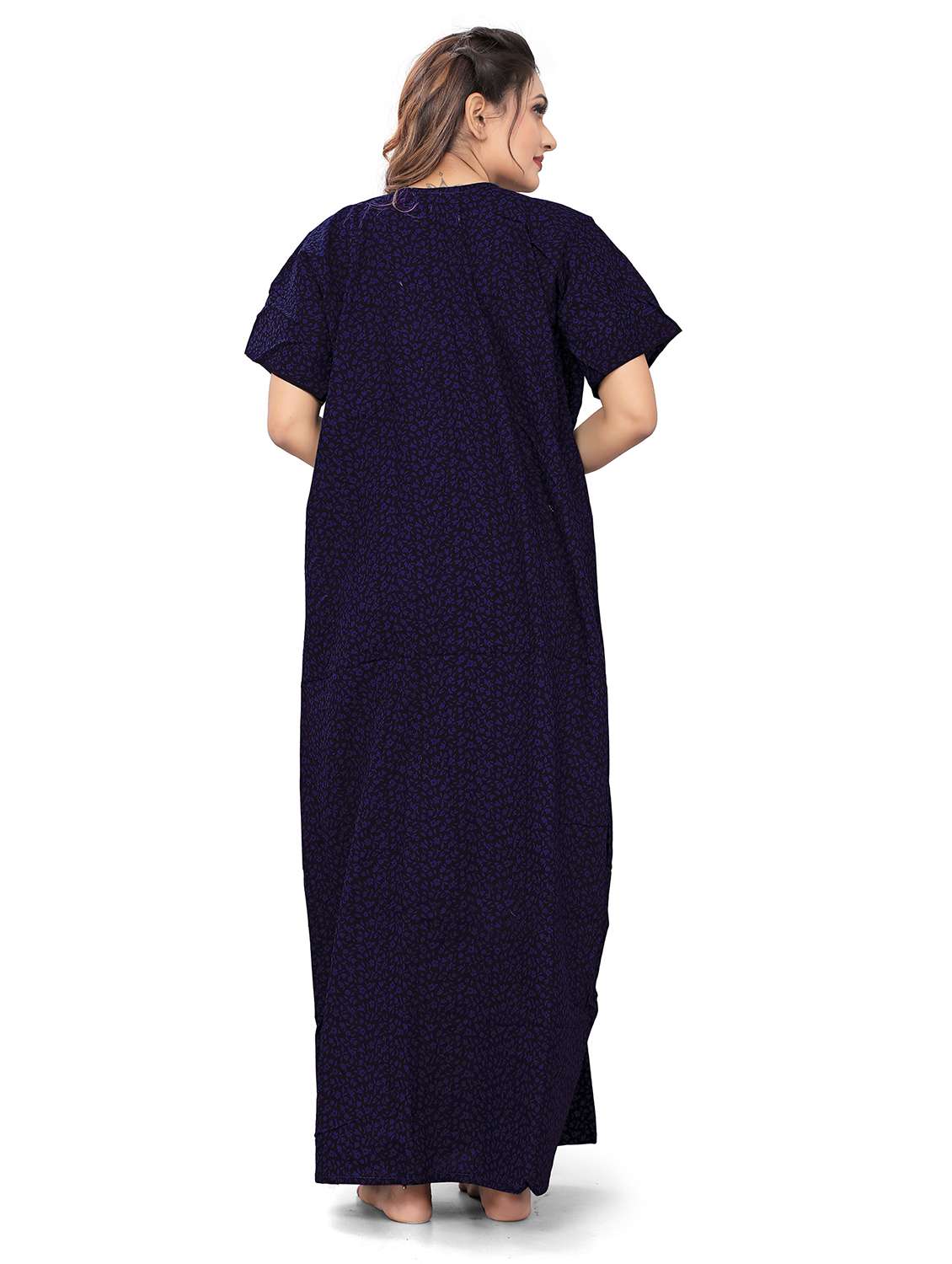 women printed round neck nighty - 19995861 -  Standard Image - 2