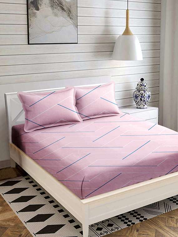 double queen bedsheet with 2 pillow covers
