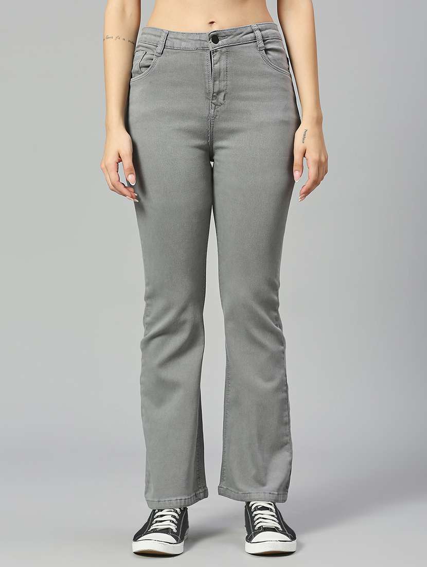 women's plain bootcut jeans