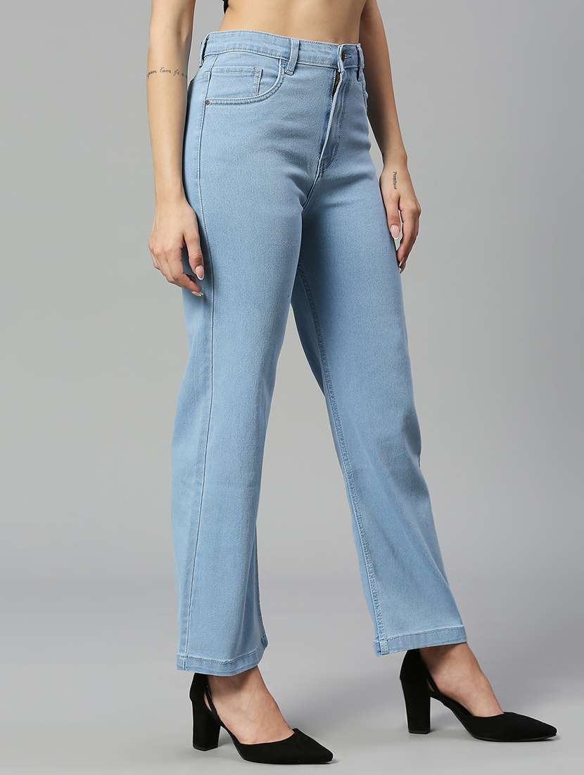 women's plain straight fit jeans - 19997262 -  Standard Image - 2