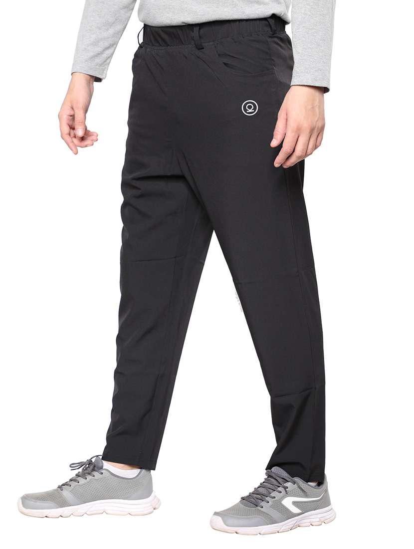 men's solid mid rise track pant - 19999760 - Standard Image - 2