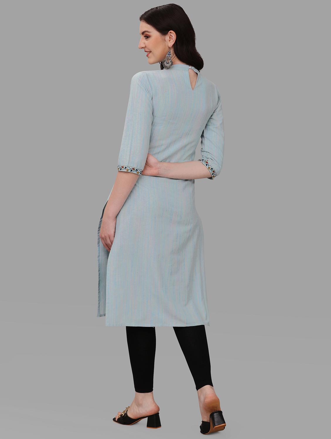 women's straight kurta - 20001351 - Standard Image - 2