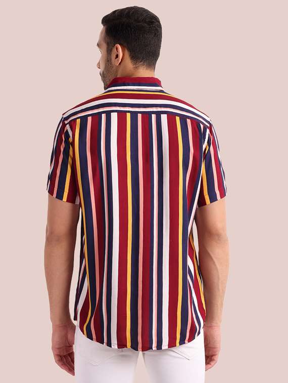 mens stripes casual shirt - 20002281 -  Standard Image - 2