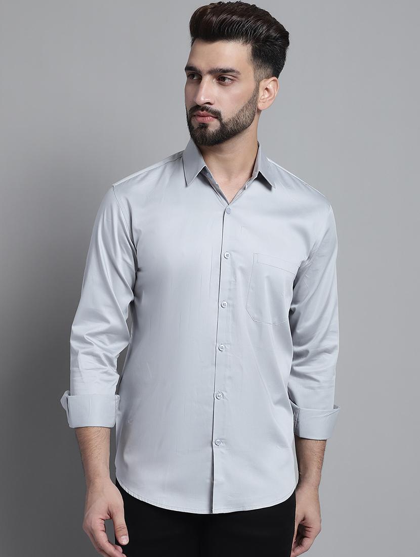 mens solid casual shirt