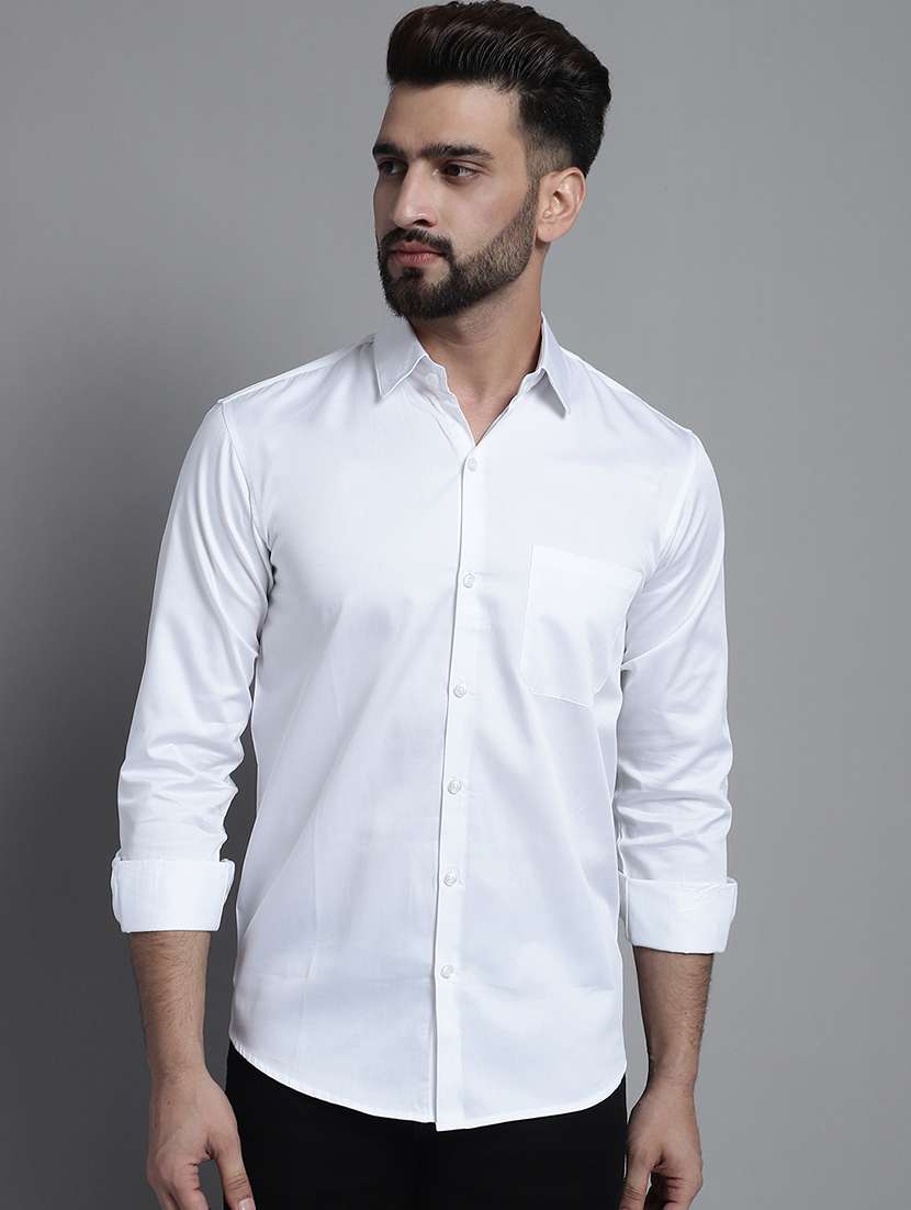 mens solid casual shirt