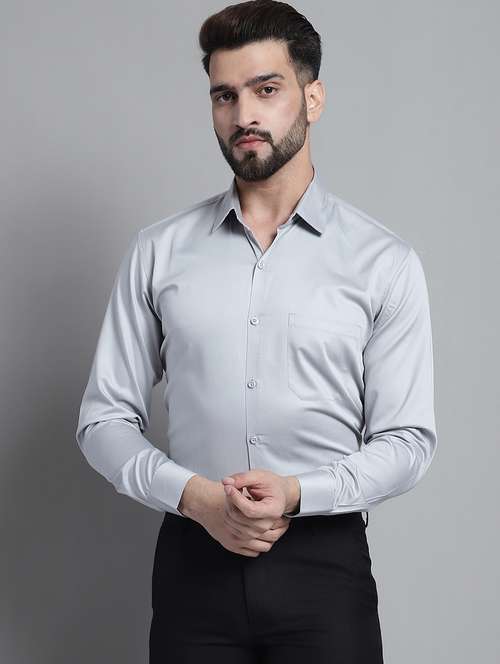 mens solids formal shirt - 20002352 - Standard Image - 0