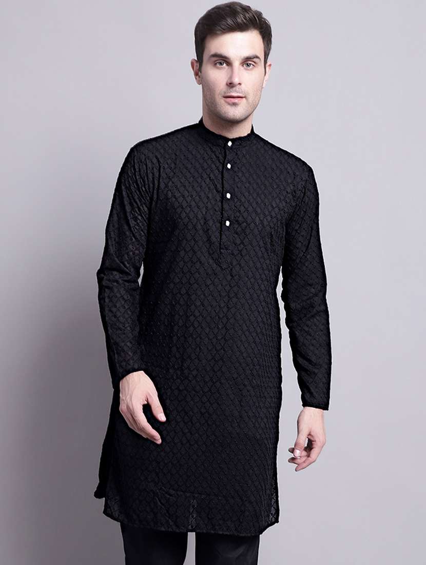 black cotton kurta