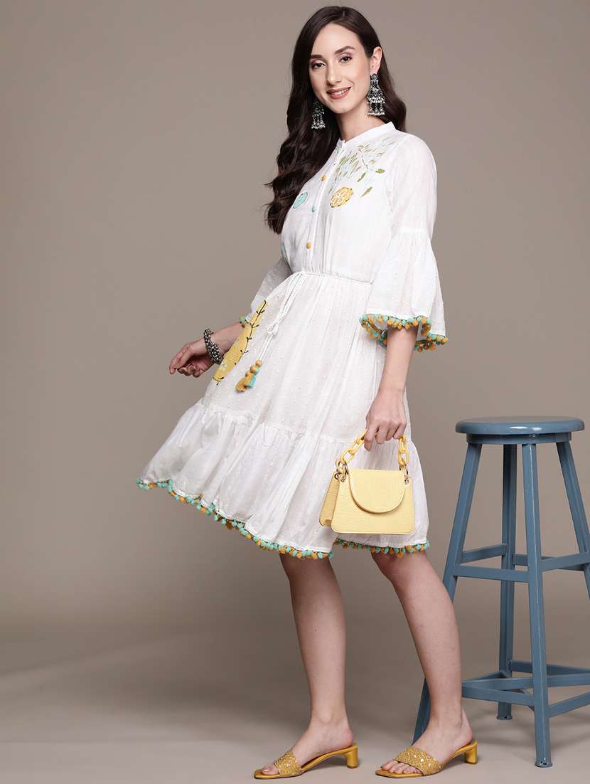 women's fit & flare knee length dress - 20002468 - Zoom Image - 0