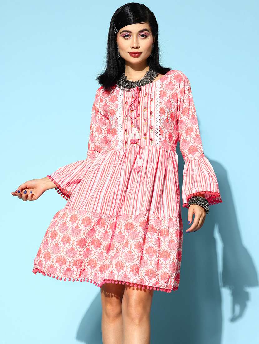 women's tiered dress mini dress - 20002491 - Zoom Image - 0
