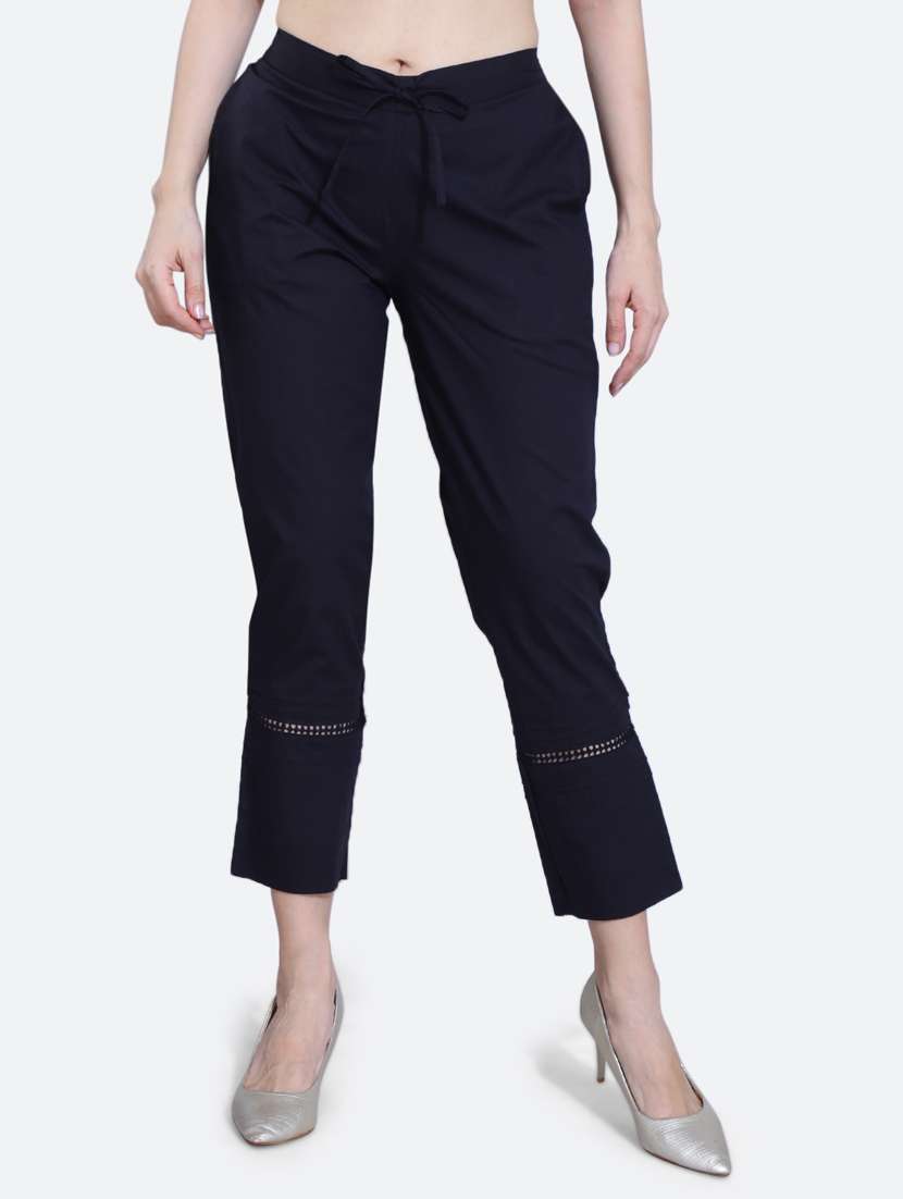 black cotton trousers