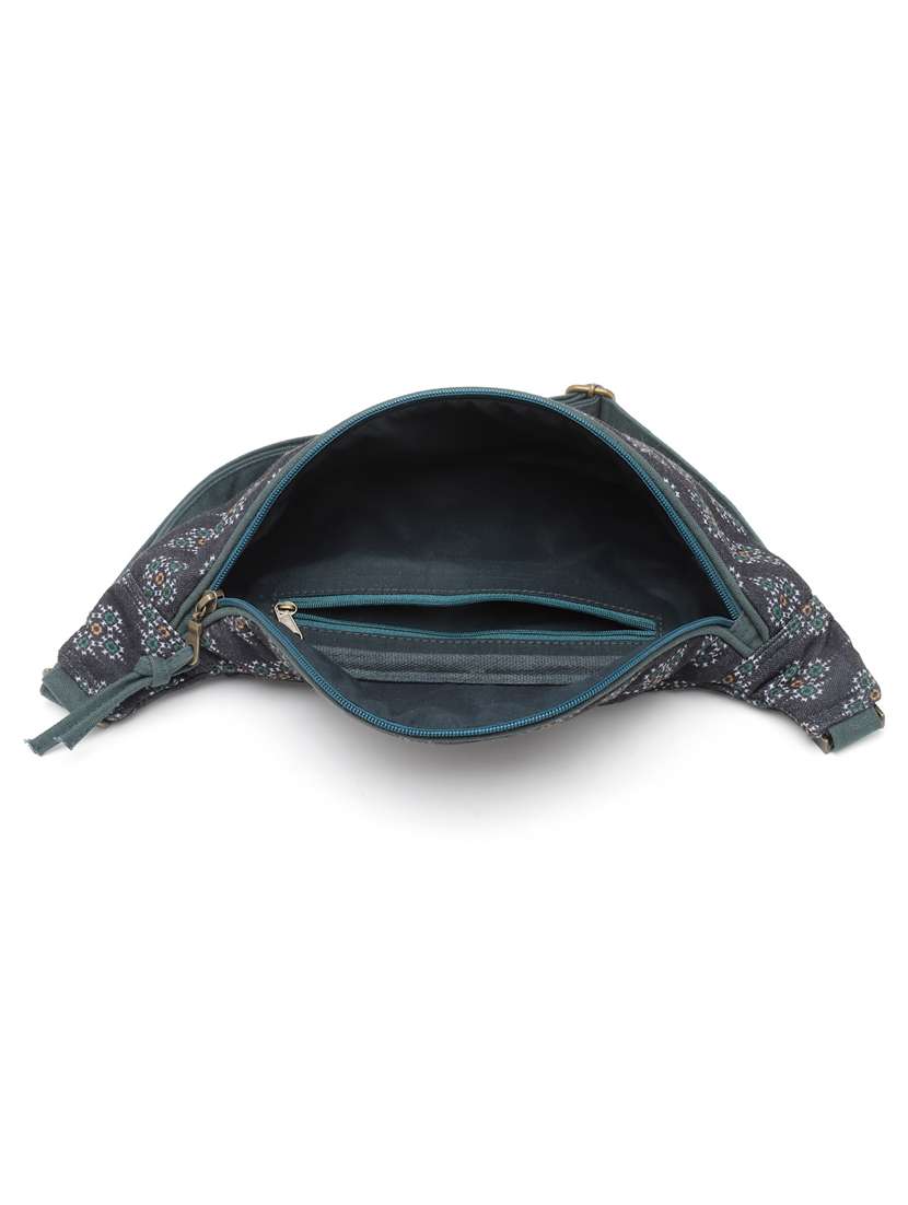 green printed cotton utility bag - 20004557 -  Standard Image - 2