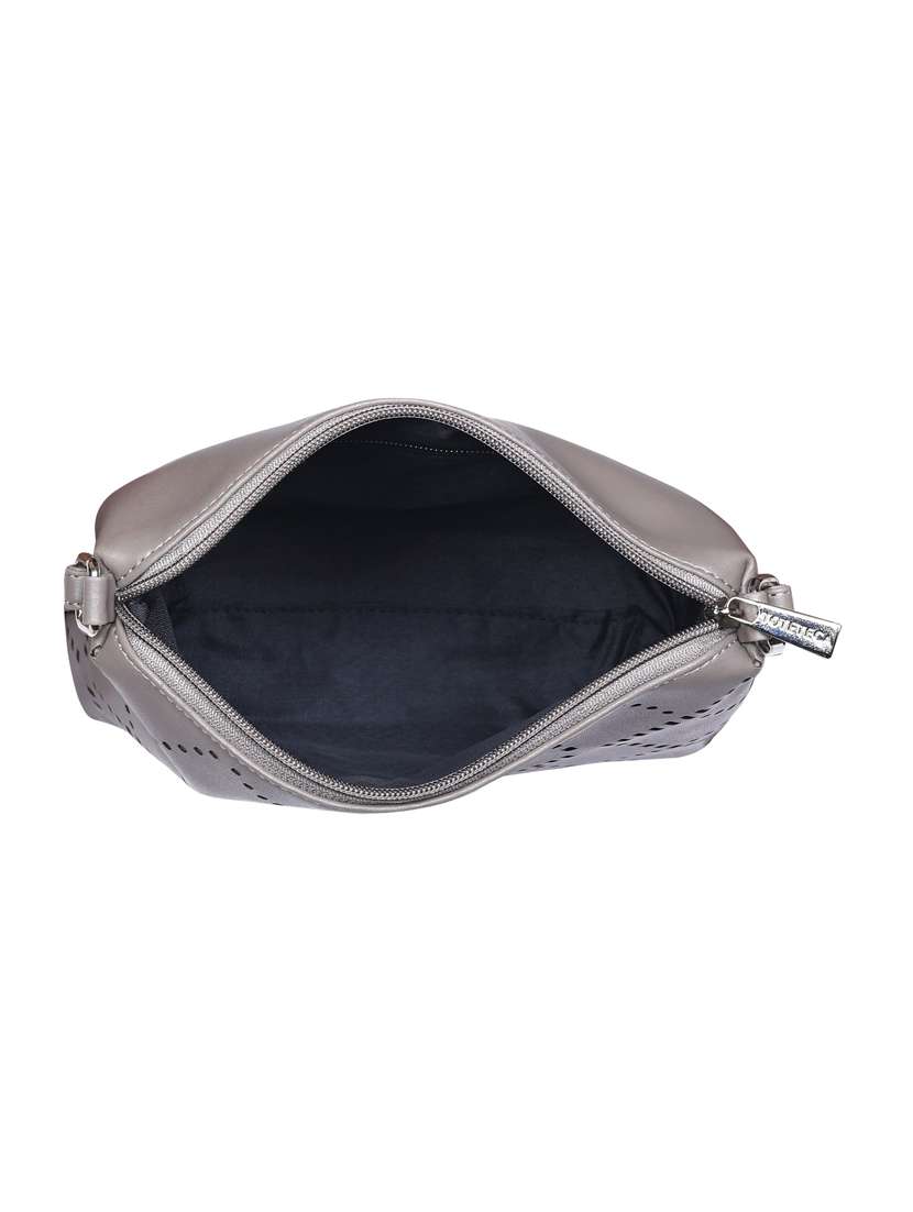 grey leatherette (pu) regular sling bag - 20004662 -  Standard Image - 2