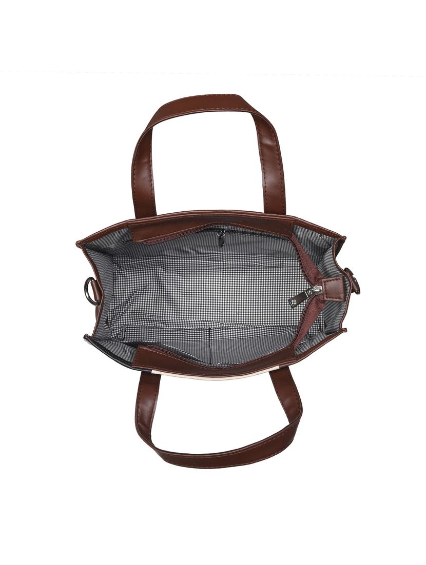 multi colored leatherette (pu) regular handbag - 20004814 - Standard Image - 2