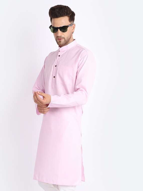 banhussain solid long kurta - 20005407 -  Standard Image - 2
