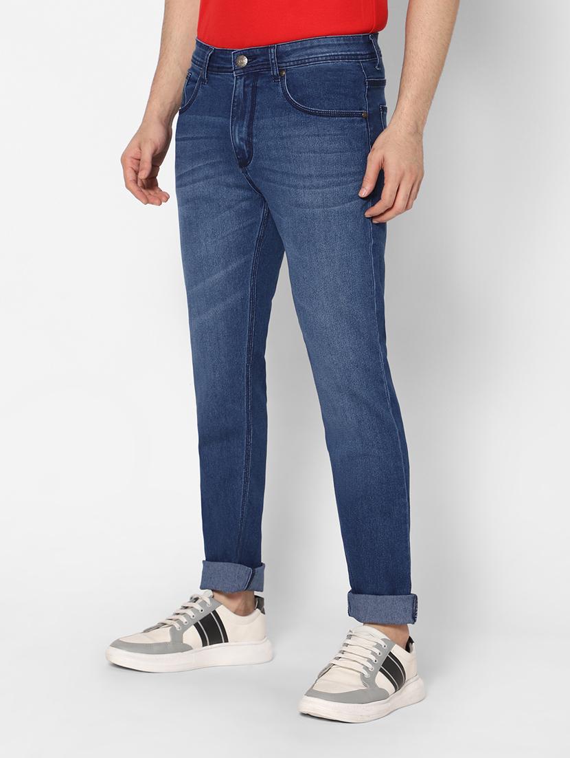 mens straight fit plain jeans - 20005531 - Standard Image - 2