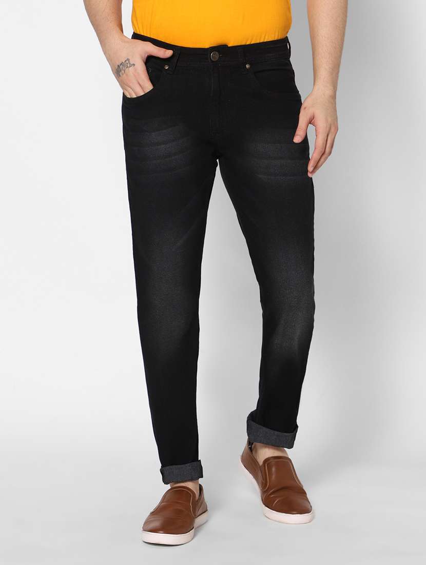 mens slim fit plain jeans - 20005532 - Zoom Image - 0
