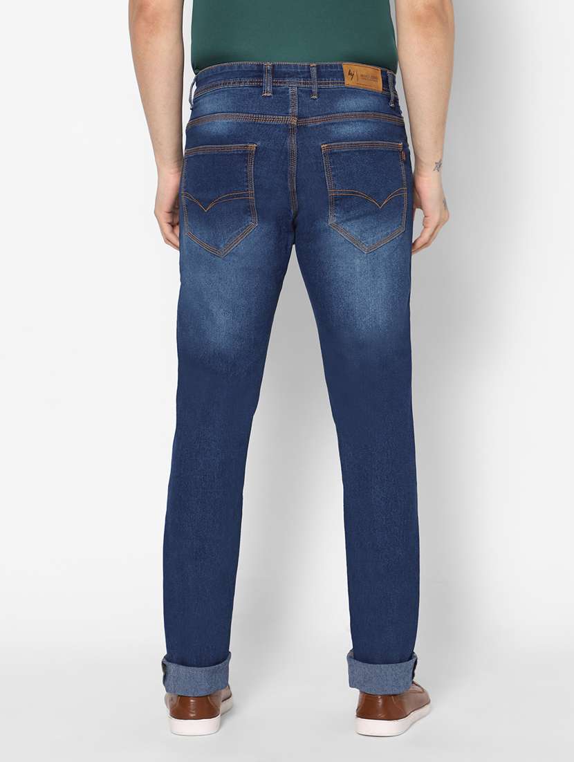 mens slim fit plain jeans - 20005544 - Standard Image - 2