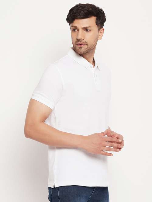 mens solid polo t-shirt - 20005772 - Standard Image - 0