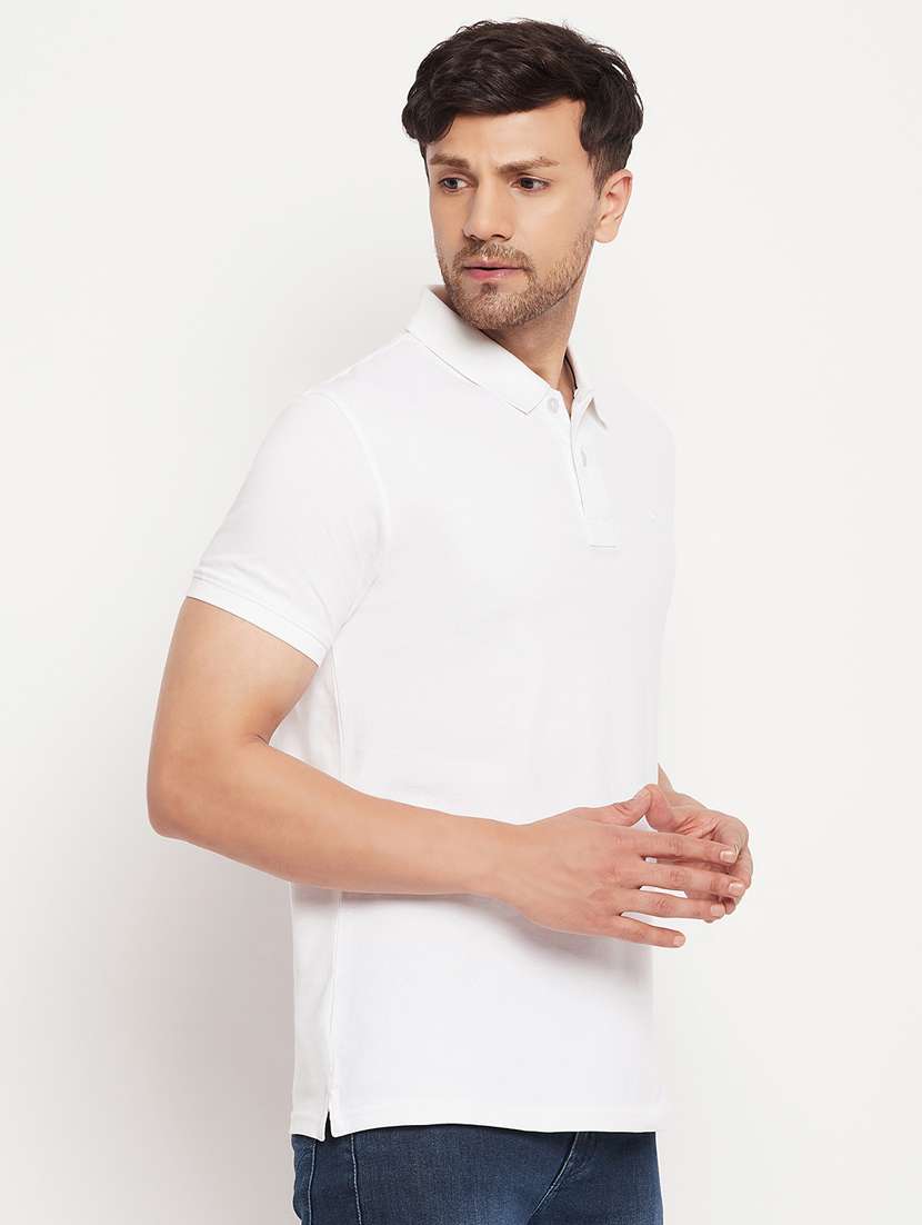mens solid polo t-shirt - 20005772 - Zoom Image - 0