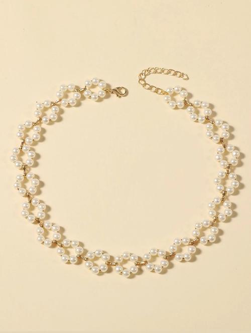 gold plated choker necklace - 20006078 -  Standard Image - 0