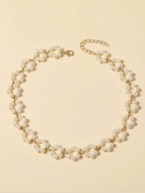 gold plated choker necklace - 20006078 -  Zoom Image - 0