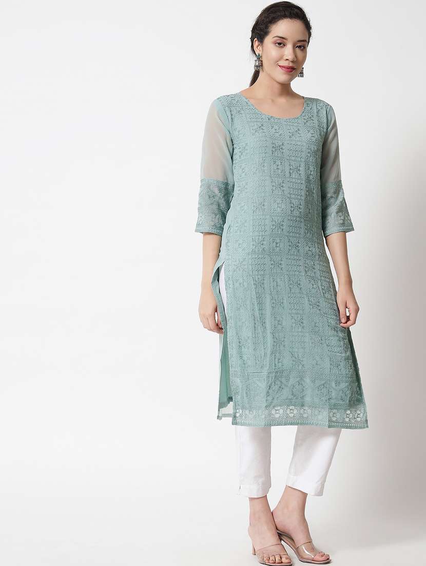 women's straight kurta - 20007099 -  Standard Image - 2