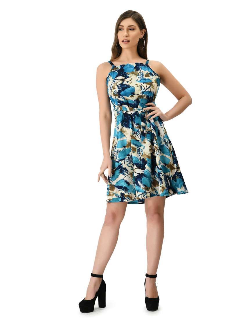 women's fit & flare floral dress