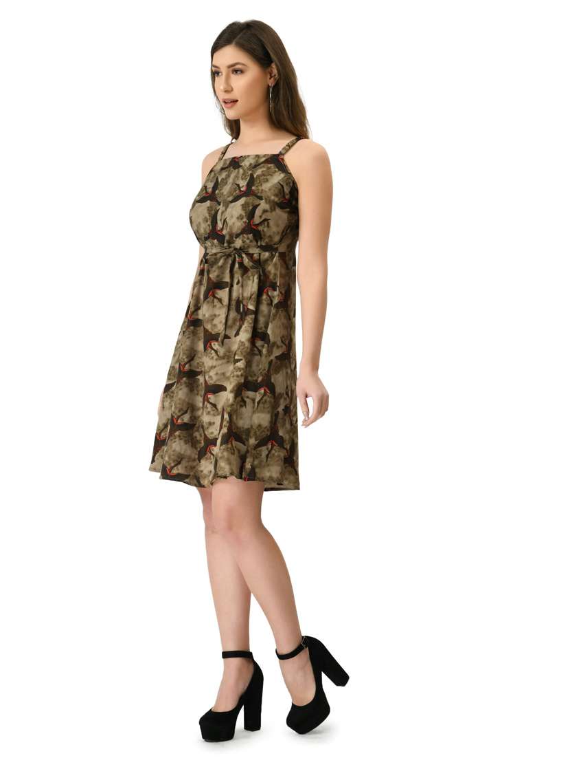 women's fit & flare quirky dress - 20007203 - Standard Image - 2