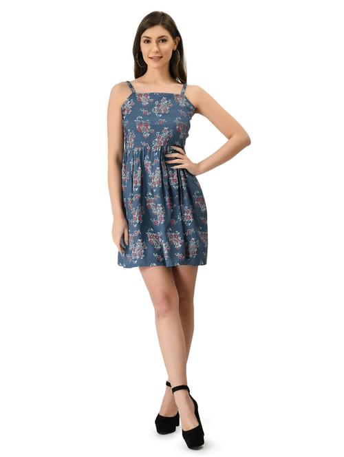 women's fit & flare floral dress - 20007206 - Standard Image - 0
