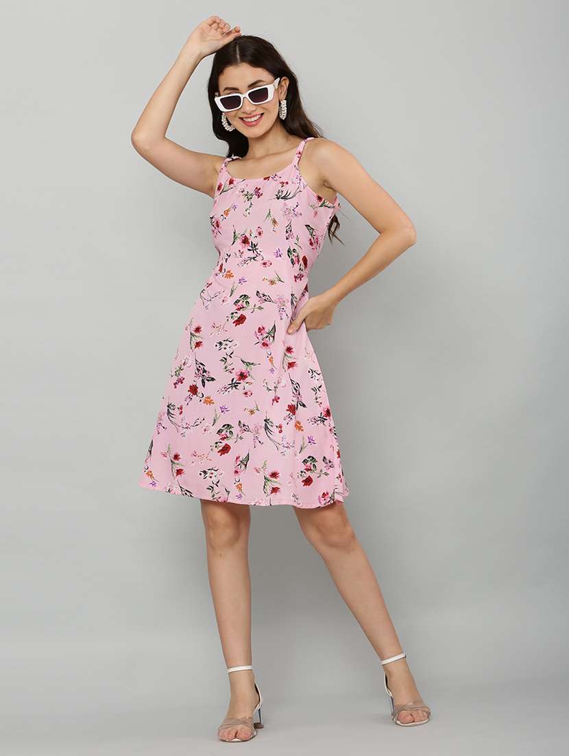 women's fit & flare floral dress
