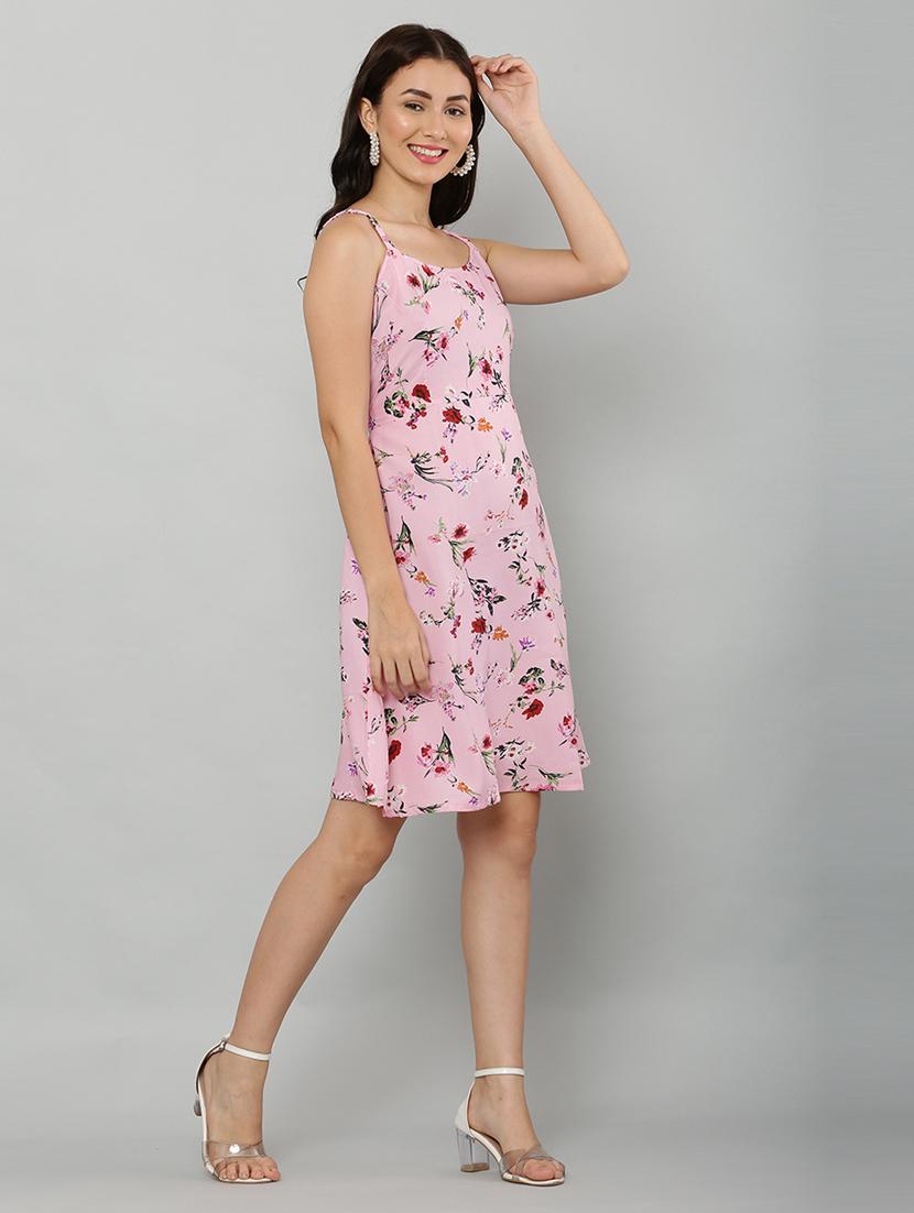 women's fit & flare floral dress - 20007226 - Standard Image - 2