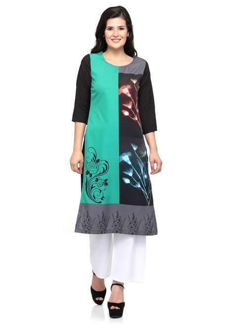 women's straight kurta - 20007271 - Standard Image - 0