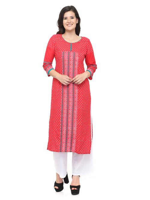 women's straight kurta - 20007284 -  Standard Image - 0