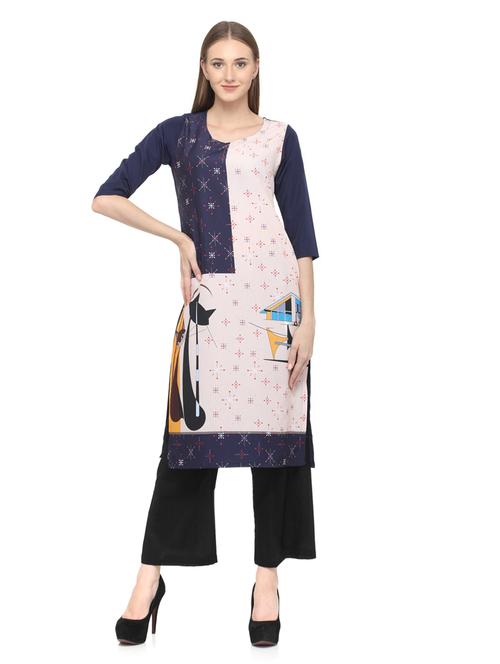 women's straight kurta - 20007286 -  Standard Image - 0