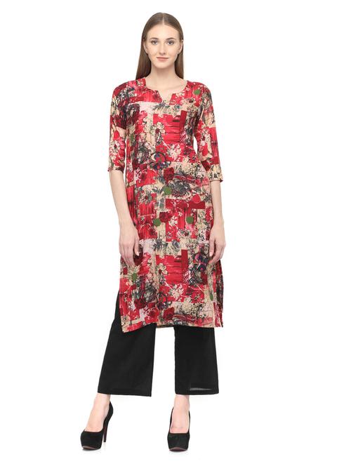 women's straight kurta - 20007288 -  Standard Image - 0
