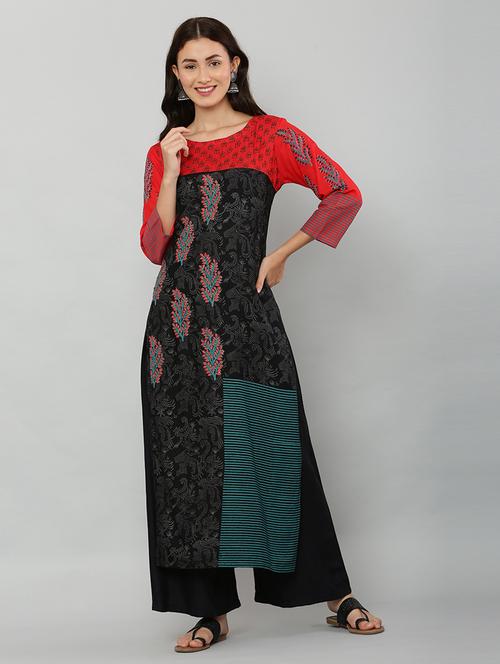 women's straight kurta - 20007306 -  Standard Image - 0