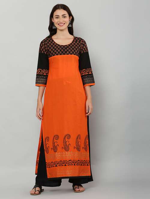 women's straight kurta - 20007307 - Standard Image - 0