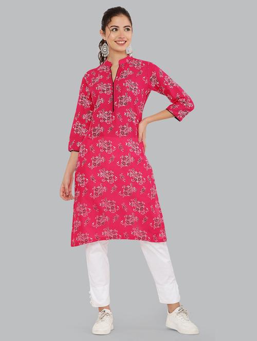 women's straight kurta - 20007327 - Standard Image - 0