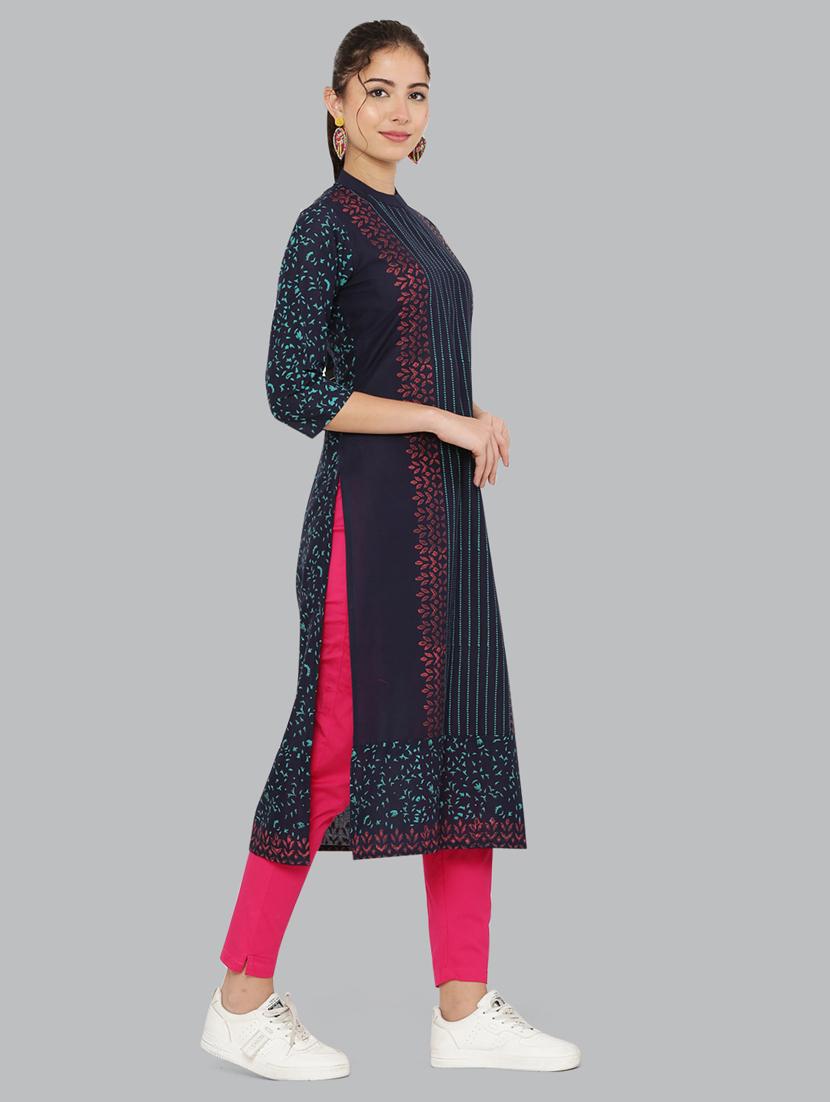 women's straight kurta - 20007330 - Standard Image - 2