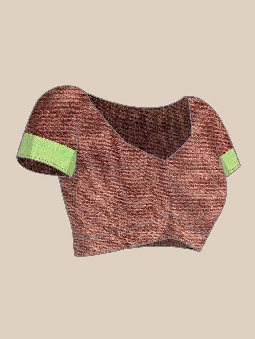 self design woven saree with blouse - 20007969 - Standard Image - 2