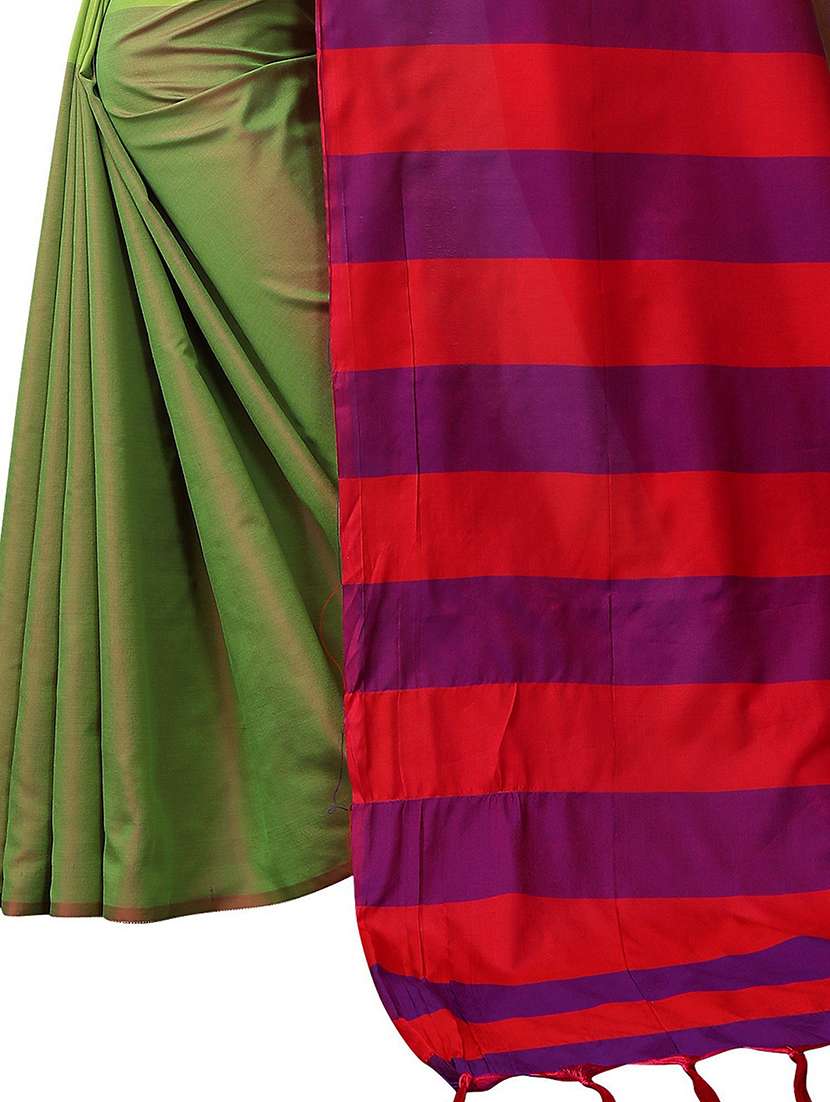 light green tussar silk mysore saree - 20008066 - Standard Image - 2
