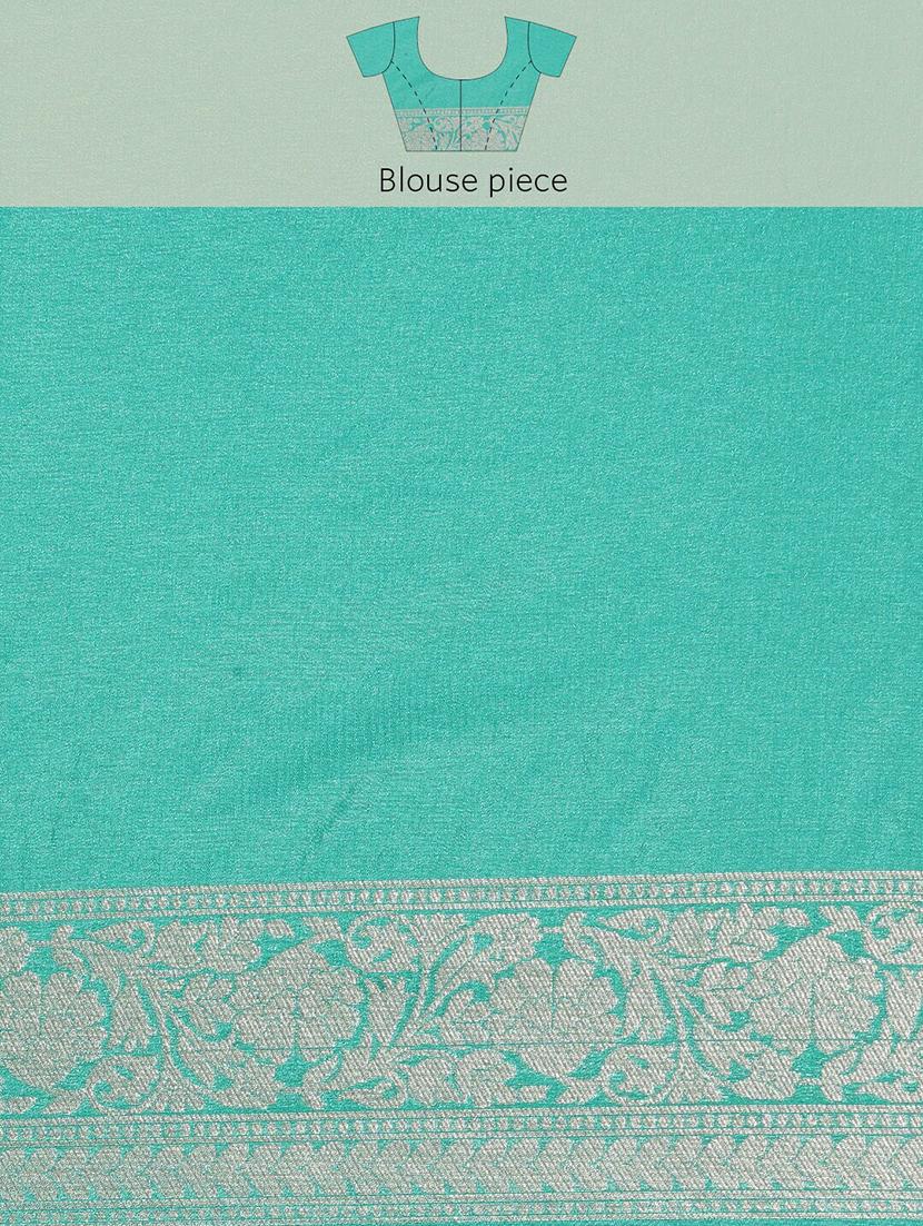 self design woven saree with blouse - 20008098 - Standard Image - 2