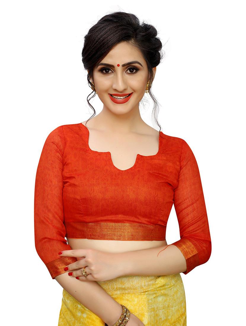 yellow printed saree with blouse - 20008244 - Standard Image - 2