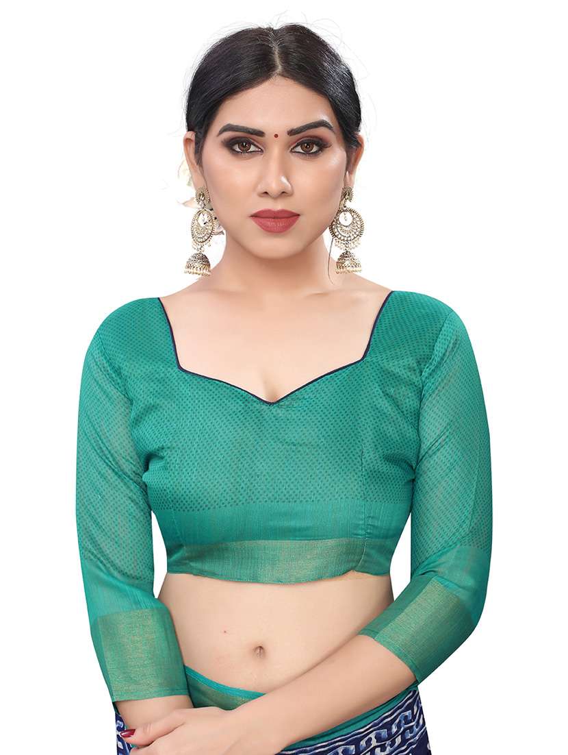 navy blue printed saree - 20008312 - Standard Image - 2