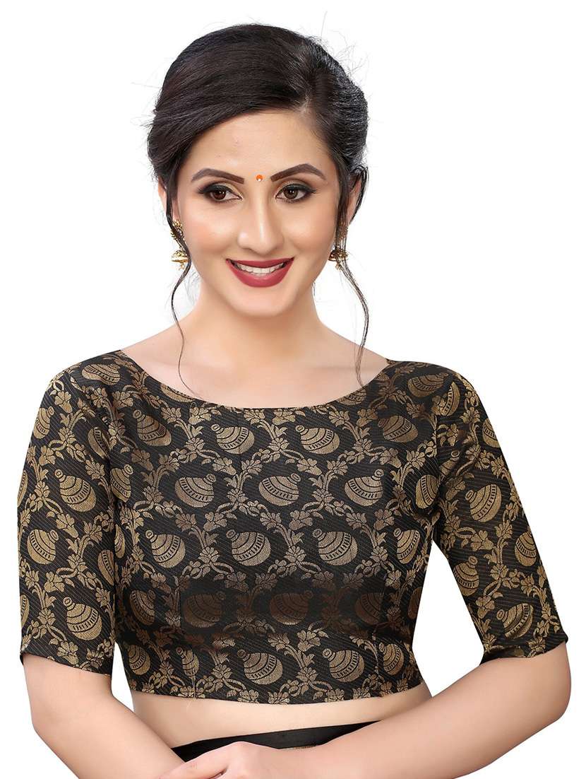 dark green cotton silk saree with blouse - 20008356 - Standard Image - 2