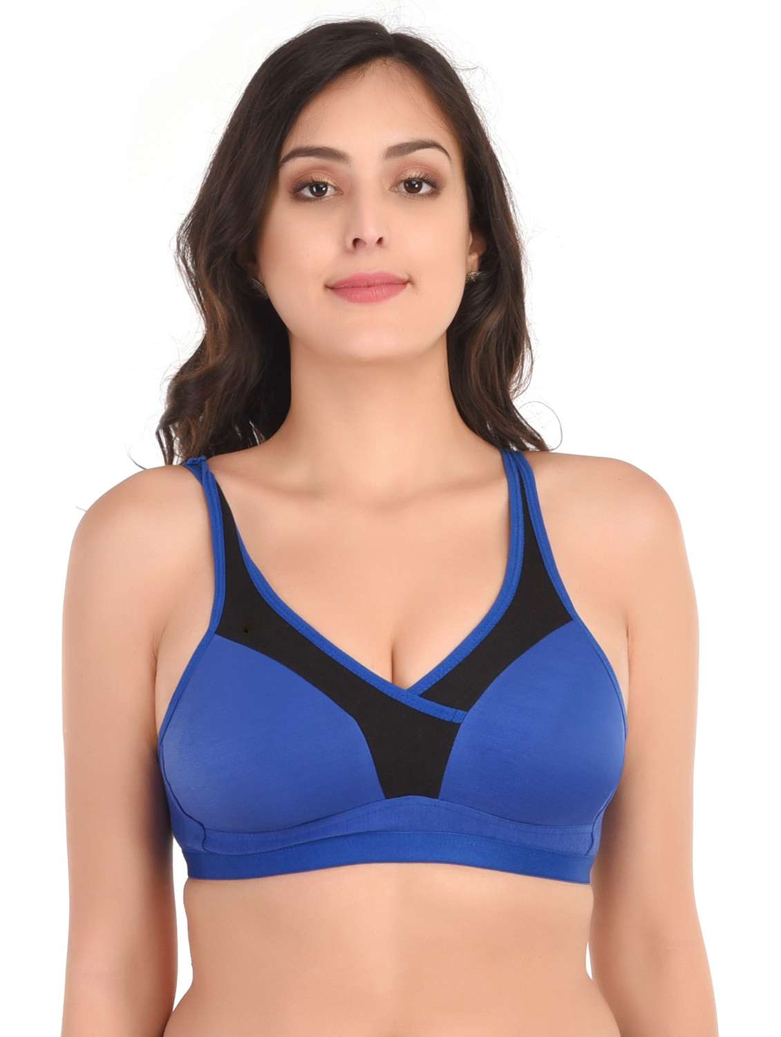 blue nylon regular bra